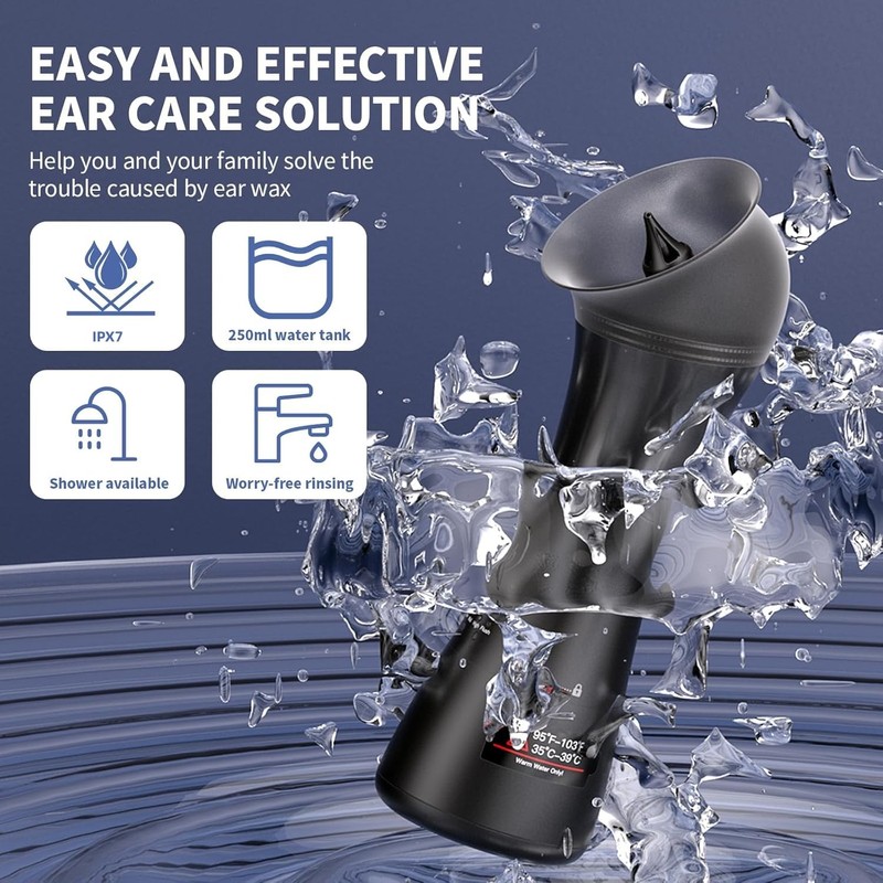 Upgraded Ear Wax Removal Kit, 4-Mode Electric Ear Cleaner -