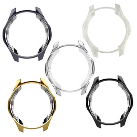 DOITOOL 5pcs TPU Protective Cover Case for Watch Scratch Shock Resistant Design Includes Grey and Silver for Gear Smartwatch