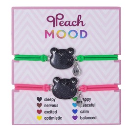 COLORFUL BLING Dinosaur Frog Turtle Dragon Color Changing Mood Bracelet Set for Women Emotion Feeling Temperature Sensing Wrap Bracelet with Card Friendship Jewelry-Frog