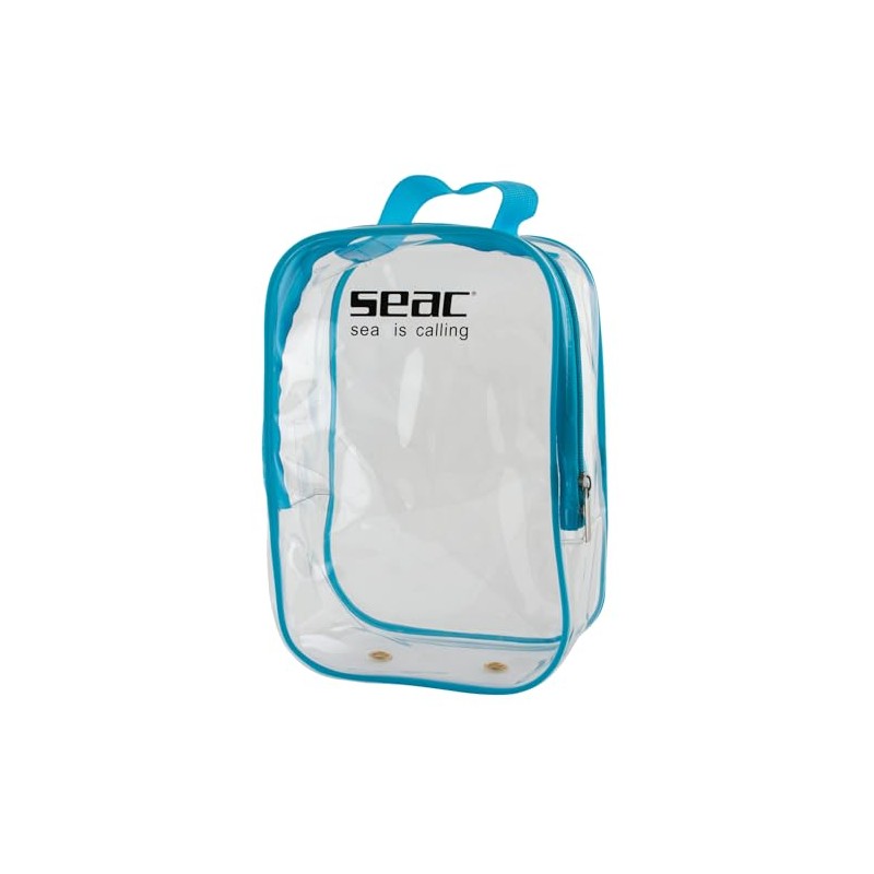 SEAC Full Face Mask Bag, Transparent Plastic Bag for Full