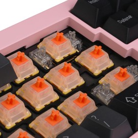 kakiwutj Gateron EF Curry Switches for Mechanical Keyboard 5 pin Linear Swithes Pre-Lubed Factory 50g Keyboard Switch 15mm Spring (70pcs)