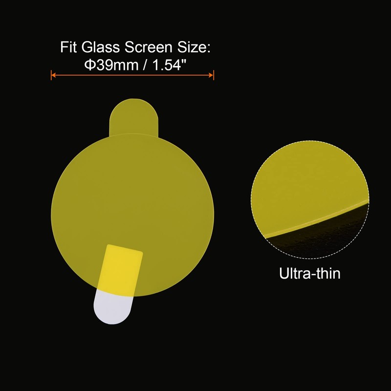 sourcing map Pack of 5 Protective Films 39 mm Soft