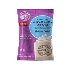 Big Train Blended Crème No Sugar Added Vanilla Smoothie Base Mix, 3.5 Pound (Pack of 1)