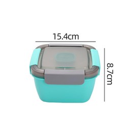 [EFFORTS] Bento Box, Salad Lunch Container, Portable Salad Lunch Container, Lunch Box, 2 Tiers, Large Capacity, Kids, Students, Men, Women, Work or School, 33.8 fl oz (1,100 ml), Large Capacity, Leak