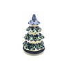 Polish Pottery Christmas Tree Luminary - Large (8") - Huckleberry