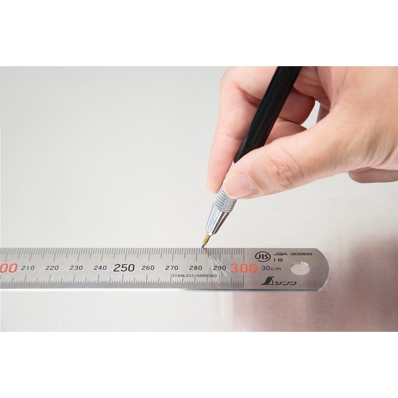 [Shinwa Rules] 30 cm Stainless Steel Rule, JIS Grade 1,