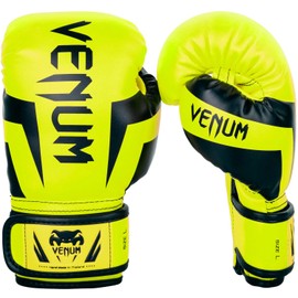 Venum Unisex Child Kid's Elite Boxing Gloves Kids - Neo Yellow M, Neo Yellow, Medium US