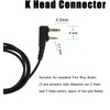 SAMCOM Walkie Talkies Earpiece with Mic PTT 2 Pin K