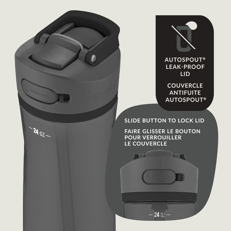Contigo Ashland 2.0 Leak-Proof Water Bottle with Straw and Carry
