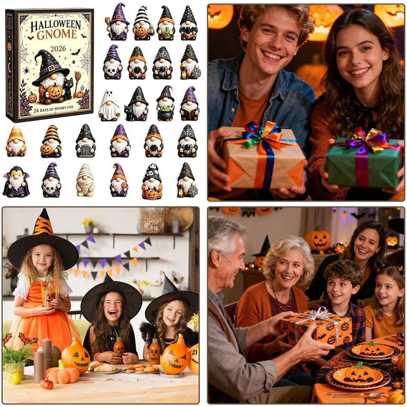 Calendario de Adviento Halloween Gnomos 3D 2024 LIGEL8TY4TBRAY2PUL
