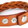 CCBFY Genuine Leather Bracelet Braided Sporty Wide Wristband Punk Jewelry