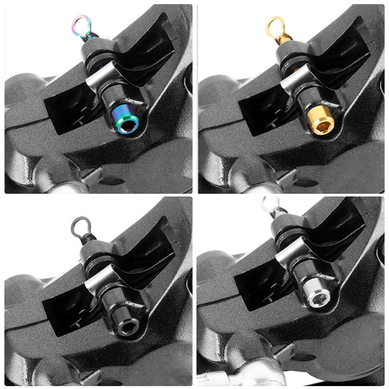 RIVDEE 4 Pieces Titanium Alloy Bicycle Disc Brake, Disc Brake