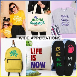 HTVRONT Red HTV Heat Transfer Vinyl Bundle: 36 Pack 12" x 10" Red Iron on Vinyl for T-Shirt, Red Heat Transfer Vinyl for Cricut, Silhouette Cameo or Heat Press Machine