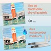 Zieler 24 Artists Soft Water-soluble Oil Pastels | For Dry
