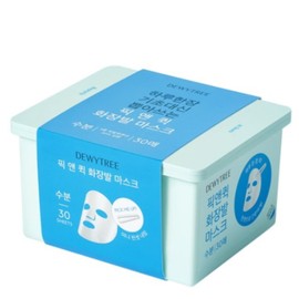 Deweytree Pick & Quick Make-Up Hair Mask 30 Sheets Moisturizing Elasticity Skin Soothing / 듀이트리 픽 앤 퀵 뽑아쓰는 화장발 마스크 30매 수분보습 탄력 피부진정
