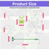 JVNZAM 12 Pcs Transparent Plant Stem Support, Reusable Invisible Plastic