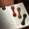 Leezmark 4 Pcs Magnetic Bookmarks, Classic Stitched Leather Bookmark, Lasable