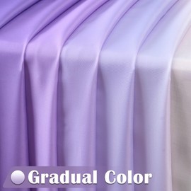 jinchan Ombre Lilac Purple Shower Curtain for Bathroom Waterproof Fabric Gradual Color Design Shower Curtain Set with 12 Hooks 70x72 Inches