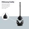 Casabella Toilet Plunger and Hideaway Caddy Combo for Bathrooms, 2-Piece