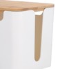 Small Cable Management Box with Wooden Lid TV Wires Routers
