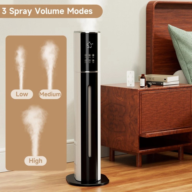 Artudatech 2.4gal/9L Air Purifier Humidifier w/ Timer & Humidity Control