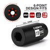CASOMAN 1/2"Drive 19mm Crank Bolt Socket for Honda, Harmonic Balancer