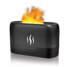 Humidy Flame by HY-IMPACT Noiseless Humidifier, Air Diffuser for Home & Office, Portable Aroma Diffuser Great for Yoga or Relaxation, Essential Oil Diffuser, LED Lighting is Safe to Touch