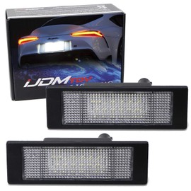 iJDMTOY OEM-Fit 3W Full LED License Plate Light Kit Compatible With 2020-up Toyota GR Supra, Powered by 18-SMD Xenon White LED & Can-bus Error Free