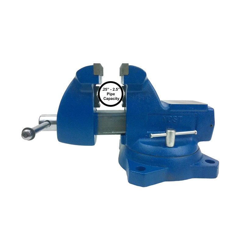 Yost Tools Vises 650-C 5" Mechanics Bench Vise, Silver