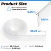 PalpitateC Shower Door Bottom Seal Clear Vinyl Shower Door Drip