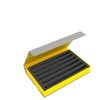 Feldherr Magnetic Box Yellow for Model Railways, Locomotives and Vehicles