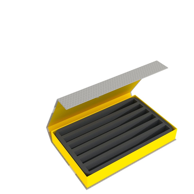 Feldherr Magnetic Box Yellow for Model Railways, Locomotives and Vehicles