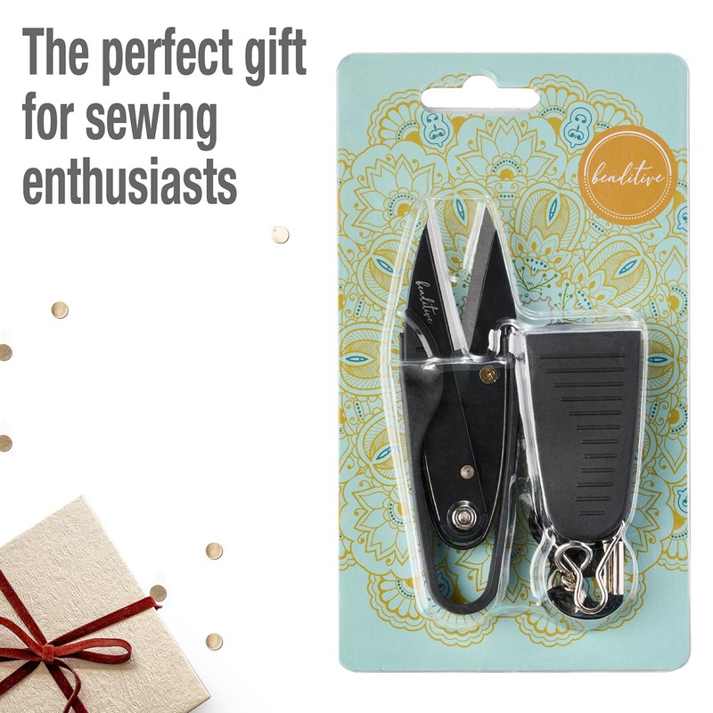 Beaditive Premium Thread Scissors - Thread Yarn Embroidery Cutter for