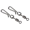 PATIKIL 20pcs 31lb Stainless Steel Fishing Rolling Swivel with Hanging