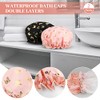 2 Packs Shower Cap Elastic Band Waterproof Bath Caps Double