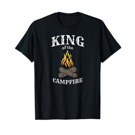 King of the Campfire Funny Camping T-Shirt for Campers