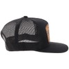 HOOEY Men's Trip Adjustable Snapback Trucker Mesh Back Hat (Black/Brown)
