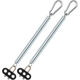 Cheemuii 2 PCS 25" Single Tender Spring Kit Heavy Duty ABS Air Line Hose Tracker Tender Kit with 3 Hose Holders for Semi Truck Trailer Tractor