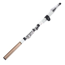 Portable Telescopic Fishing Rod Travel Spinning Fishing Pole Carbon Fiber Rod (2.4m)