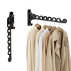 iMonse Wall Mounted Clothes Hanger Rack Folding Wall Mounted Clothes