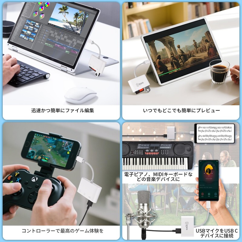 VIVID TECH Type C Card Reader, USB-C SD Card Reader,