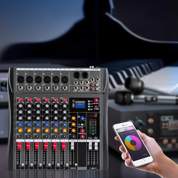 Does not apply Professional Digital 6Channel Bluetooth Live Studio Audio