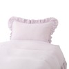 Francfranc Franc Ruffle Gauze Pillow Cover 70x50cm Light Purple Pillowcase