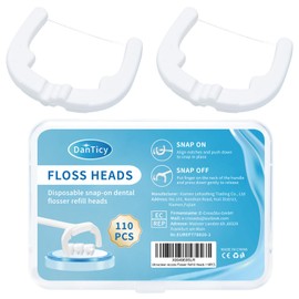 Ultraclean Access Flosser Refill Heads Snap-On Dental Flosser Refill Heads for Proper Oral Care & Hygiene 110PCS