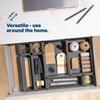 LIVIVO 8pc Interlocking Drawer Organiser and Dividers Plastic Desk and