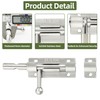 Alise 4 Inch SUS304 Stainless Steel Gate Latch, Slide Bolt