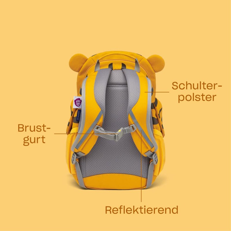 Affenzahn Unisex Children's Large Friend Children's Backpack Nursery Backpack, Crab