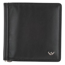 Golden Head Polo RFID Protect Money Clip Billfold Wallet Black, black, Casual