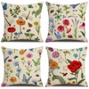 wyooxoo Throw Pillow Covers 18x18 Set of 4 Summer Spring