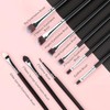 Solve Juego Brochas Maquillaje Piezas Pinceles Profesionales Mango Madera Base
